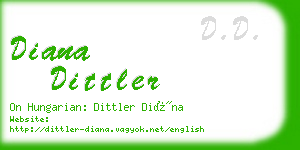 diana dittler business card